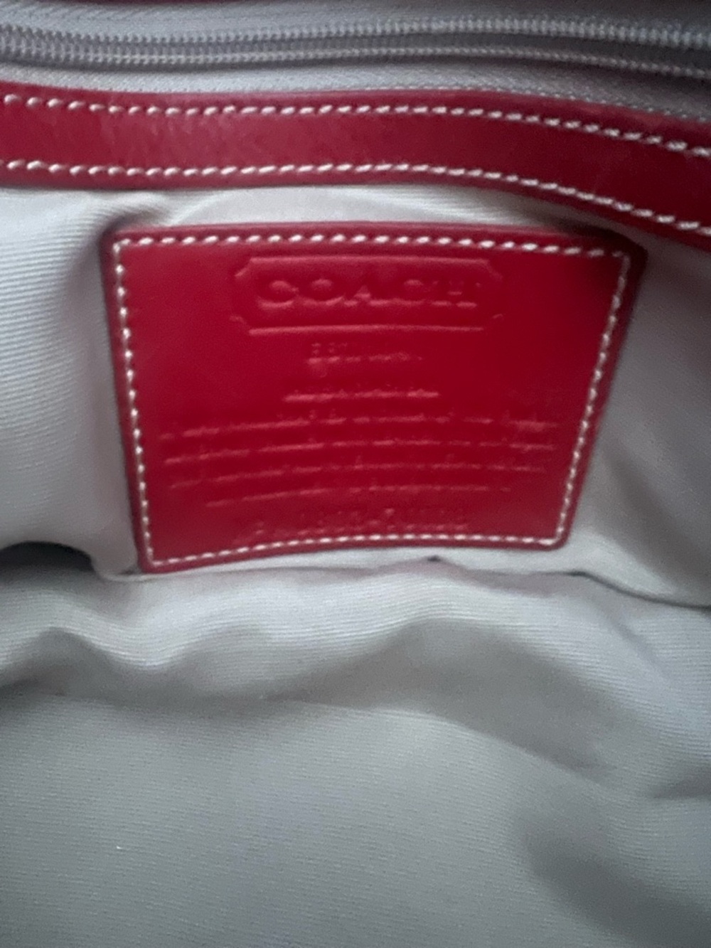 MAKE AN OFFER COACH Heritage Hampton Transatlantic Weekender Canvas Leather Tote - Picture 4 of 10
